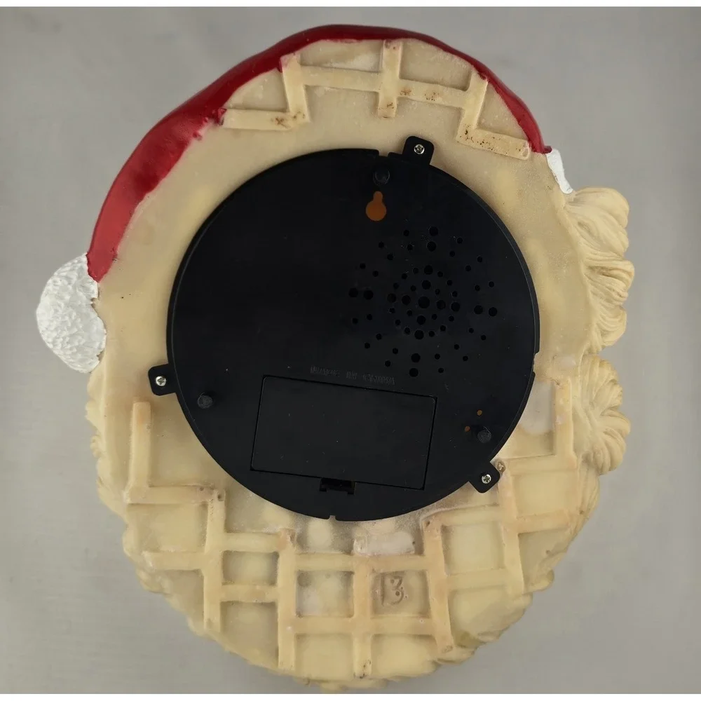 Vintage Santa Face 1990's Talking Musical Claus Motion‎ Activated Works #420